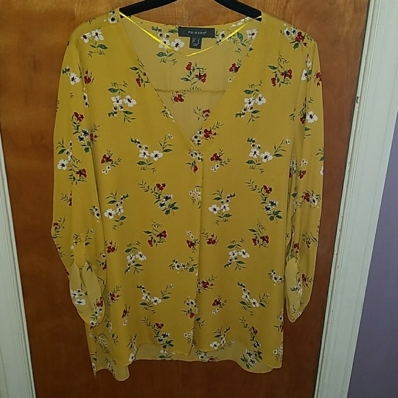 yellow blouse primark
